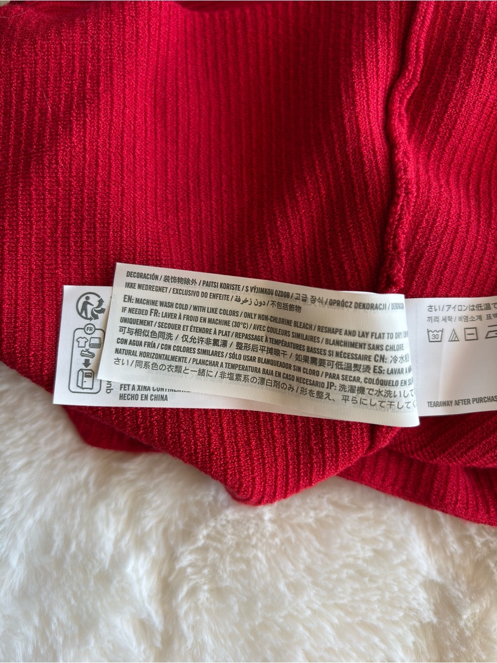 Abercrombie & Fitch Ottoman Button-Front Tube Top Size Medium NEW Red Ribbed - Picture 11 of 12